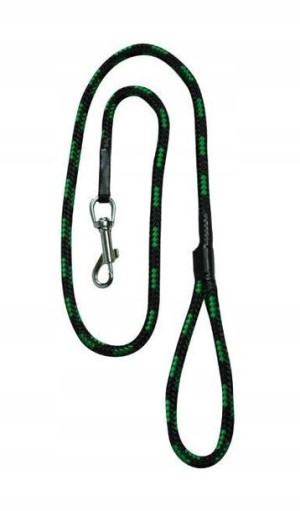 Chaba Smycz linka 10-120cm czarno-zielona