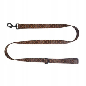 Chaba Smycz prosta Fashion 25-130cm brązowa