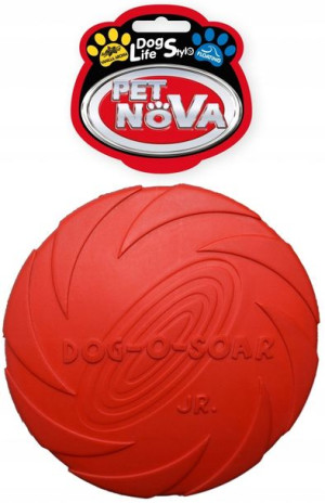 Pet Nova Dysk gumowy 15cm czerwony