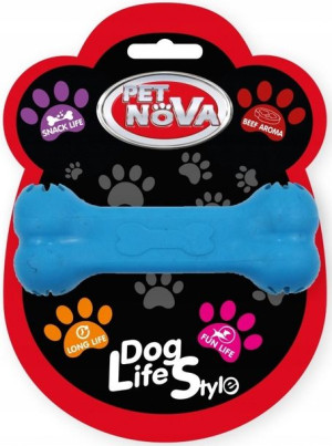 Pet Nova Kość na przysmaki 11cm niebieska