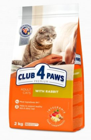 Club4 Paws karma dla kotów z królikiem 2kg
