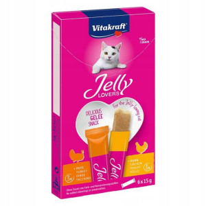 Vitakraft Jelly Lovers kurczak/indyk 6x15g