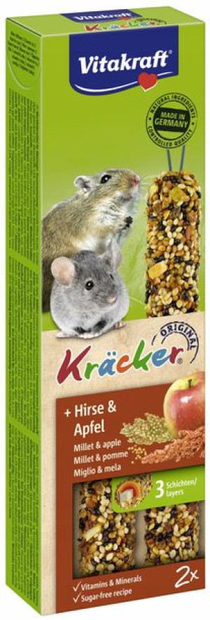 Vitakraft Kracker dla myszki proso jabłko 2szt
