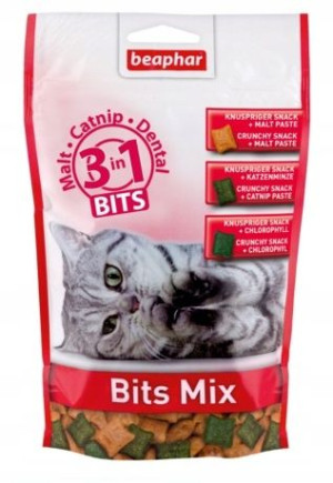 Beaphar Bits Mix 150g mix dla kotów 3w1