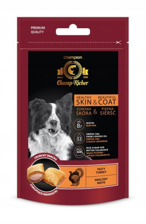 Champ-Richer Skóra i sierść 90g z indykiem