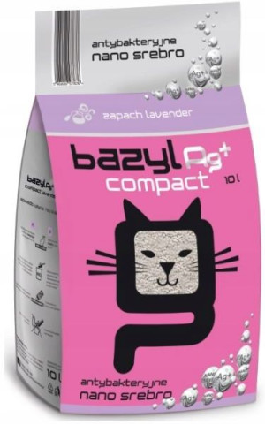 Bazyl Ag+ Compact Lavender - żwirek 5L