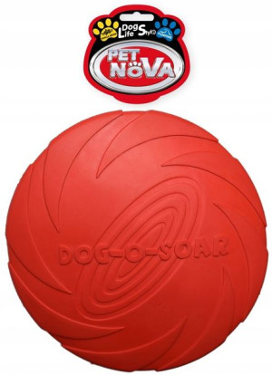 Pet Nova Dysk gumowy 22cm czerwony