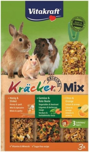 Vitakraft Kracker 3szt dla gryzoni cytrus/warzywa
