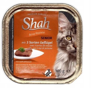 Shah Senior szalka dla kotów z drobiem 100g