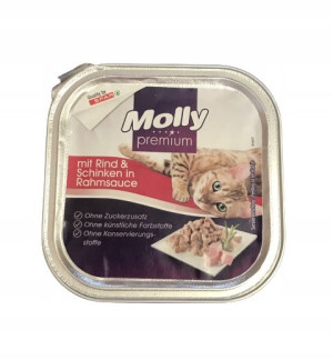 Molly szalka dla kota wołowina szynka w sosie 100g