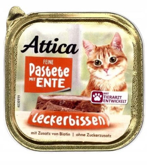 Attica szalka dla kota z kaczką 100g