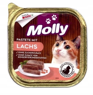 Molly szalka dla kota z łososiem 100g