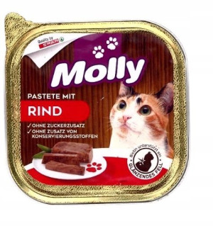 Molly szalka dla kota z wołowiną 100g