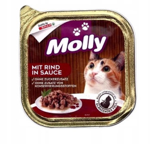 Molly szalka dla kota z wołowiną w sosie 100g