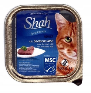 Shah Adult szalka dla kotów ryba 100g