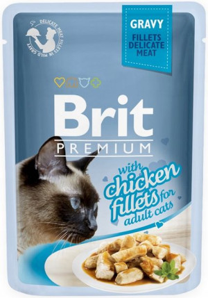 Brit Premium Cat Kurczak sos saszetka 85g
