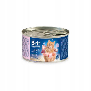 Brit Premium Cat 200g Turkey Liver puszka