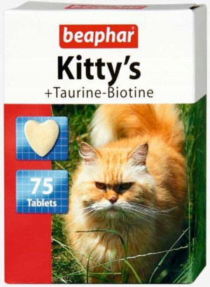 Beaphar Kitty's Tauryna Biotyna - przysmak 75tab