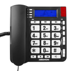  telefon stacjonarny DUŻA KLAWIATURA sygn.świetlna