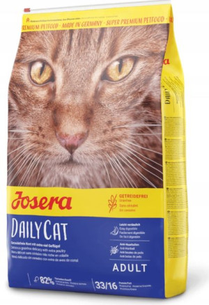 JOSERA Catfood DailyCat 10kg +Kot Bury 2,5kg