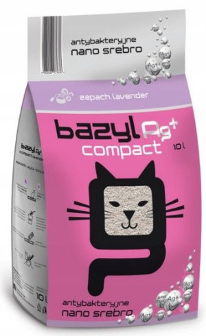 Bazyl Ag+ Compact Lavender 10L żwirek dla kota