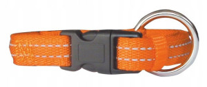 Zolux Cushion obroża regulowana 10mm pomarańczowa