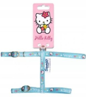ZOLUX Szelki Hello Kitty dla kota 10mm niebieskie