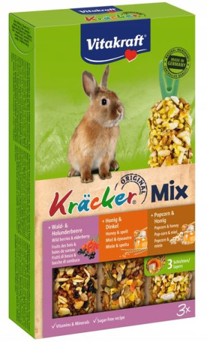 Vitakraft Kracker 3szt dla królika miód,popc,zbo