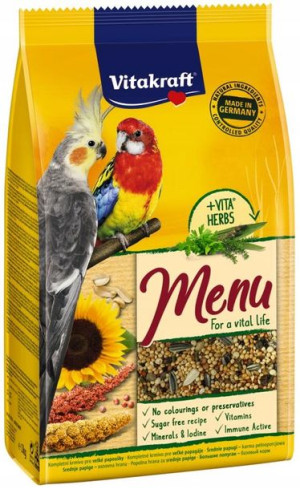 Vitakraft Menu Vita Herbs 1kg dla śr. Papug