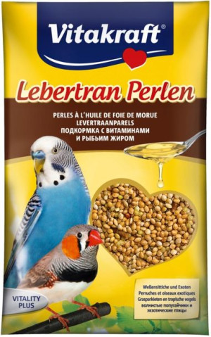 Vitakraft Lebertran Perlen 20g papuga falista
