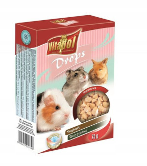 VITAPOL Dropsy dla gryzoni jogurtowe 75g