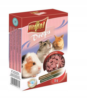 VITAPOL Dropsy dla gryzoni owoce lasu 75g