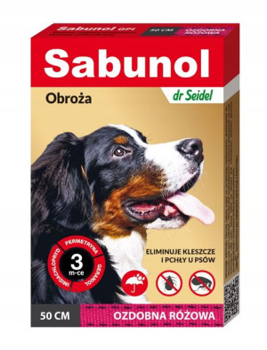 Sabunol GPI Obroża różowa 50cm