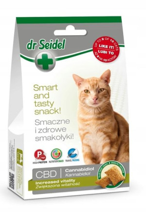 Dr Seidel Smakołyki d/kotów Vitalność CBD 50g
