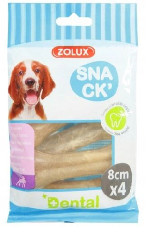 Zolux Kość prasowana z fluorem 8cm x 4szt.