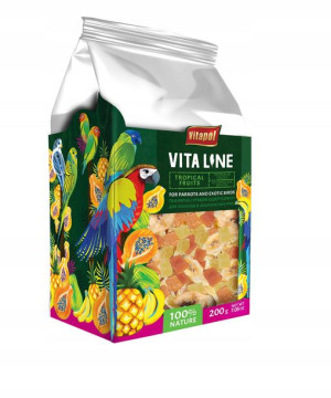 Vitapol VitaLine Tropikalne owoce dla papug 200g
