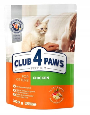 Club4 Paws karma dla kociąt z kurczakiem 300g