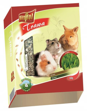 VITAPOL Trawa dla gryzoni w pojemnikiem 100g