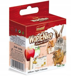 VITAPOL Kostka wapienna gryzoń-jabłko