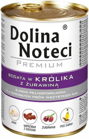 DOLINA NOTECI Królik z żurawiną 400g