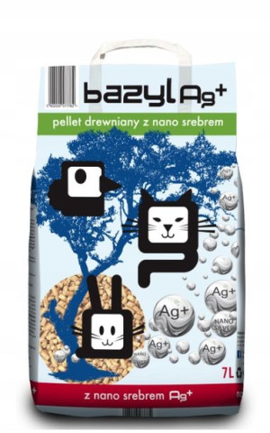 Bazyl Ag+ Pellet Drewniany 7L Naturalny