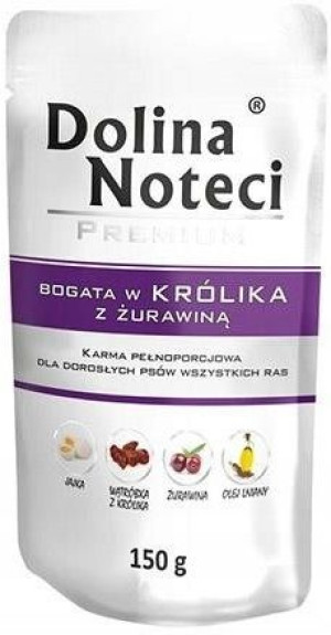 Dolina Noteci Bogata w królika z żurawiną 150g