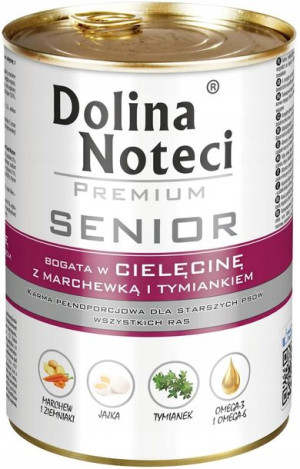 Dolina Noteci Senior Cielęcina Marchew 400g