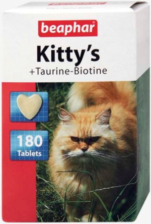 Beaphar Kitty's Tauryna Biotyna - przysmak 180tab