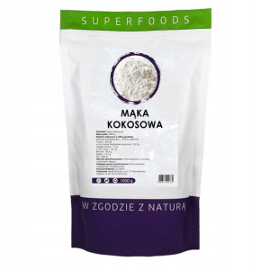 Mąka kokosowa 100% naturalna 1000 g