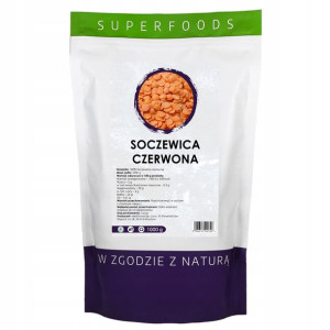 Soczewica czerwona 1000 g 1 kg naturalna