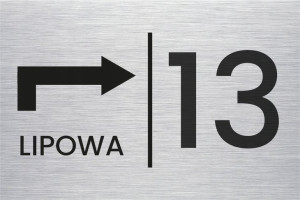 Tablica Tabliczka Adresowa Aluminiowa Numer Domu Na Dom