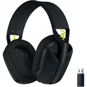 Słuchawki Logitech G435 Lightspeed Black Gamingowe