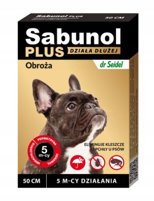Sabunol Obroża Plus dla psa 50cm 150dni