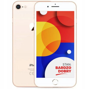 Apple iPhone 8 64GB Gold |Gratis | Bardzo dobry